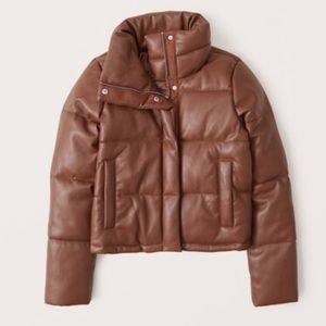 Abercrombie Vegan Leather Puffer